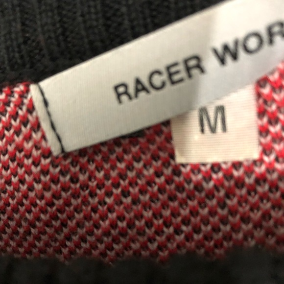 Limited edition  chic luxe Racer Worldwide racer sweater size m unisex - Picture 3 of 5